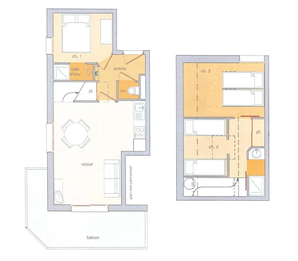 Apartment Appartement Chaleureux, 8 Personnes, 3 Chambres - Coeur12 Beaufort